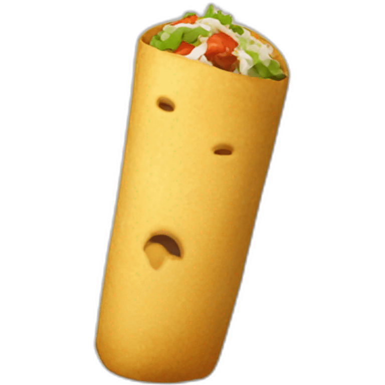 burrito with cog emoji