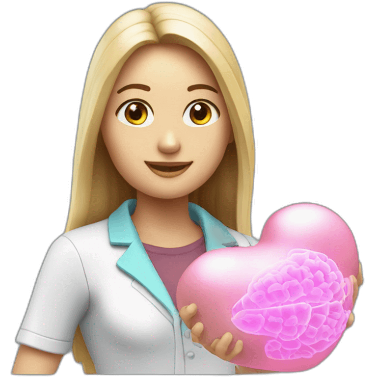 Biomedical-Engineer-studying-hologram-3d-model-of-breast emoji