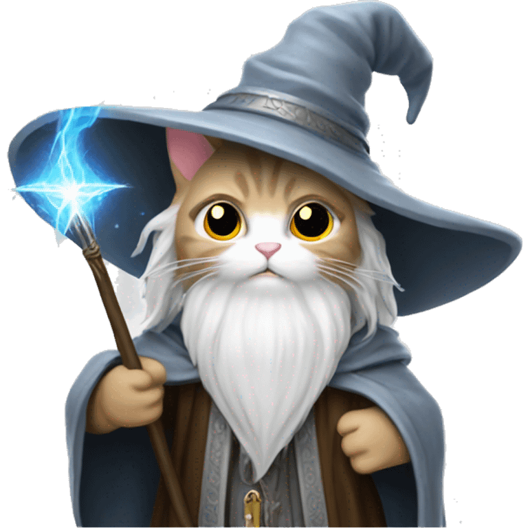 kitty gandalf wizard emoji