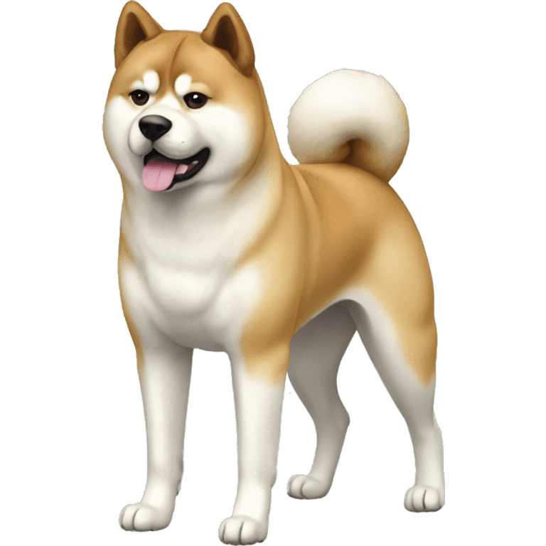 Akita Dog Breed Full Body emoji