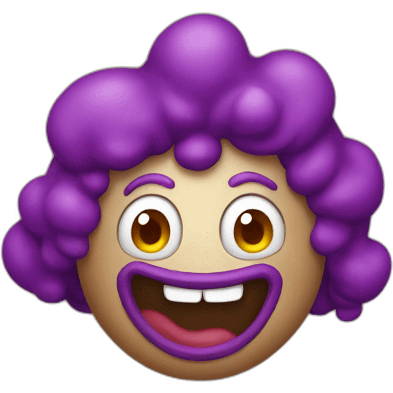 Poop clown emoji