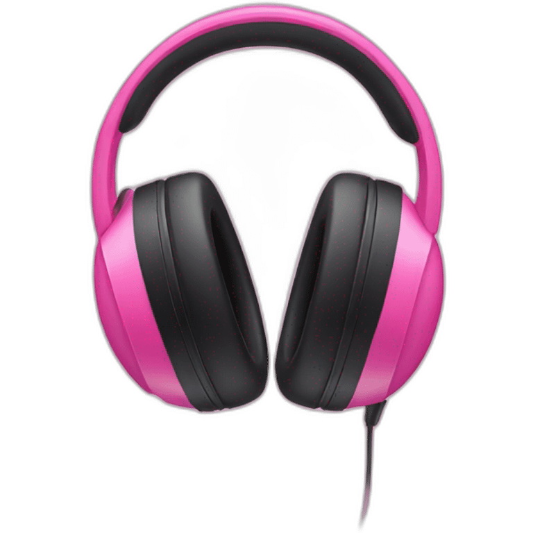 pink headphone emoji