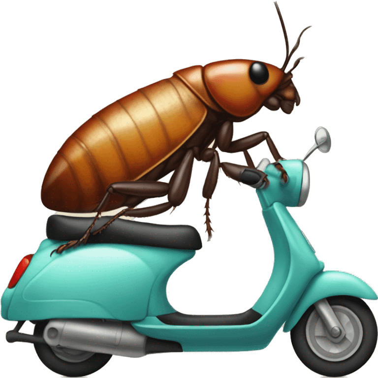 Cockroach on a scooter emoji