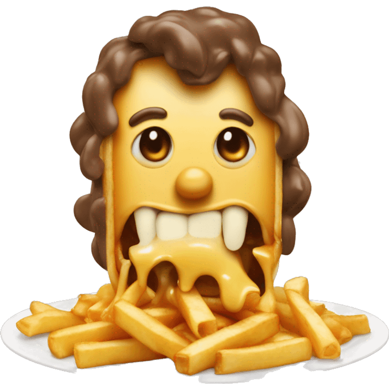 Poutine mange une poutine emoji