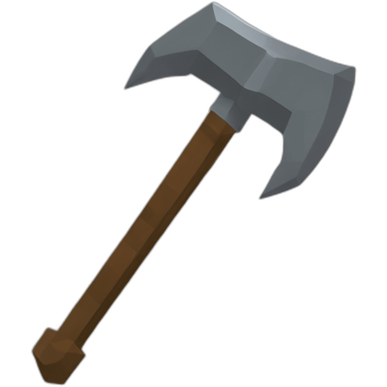 Pickaxe iron Minecraft emoji