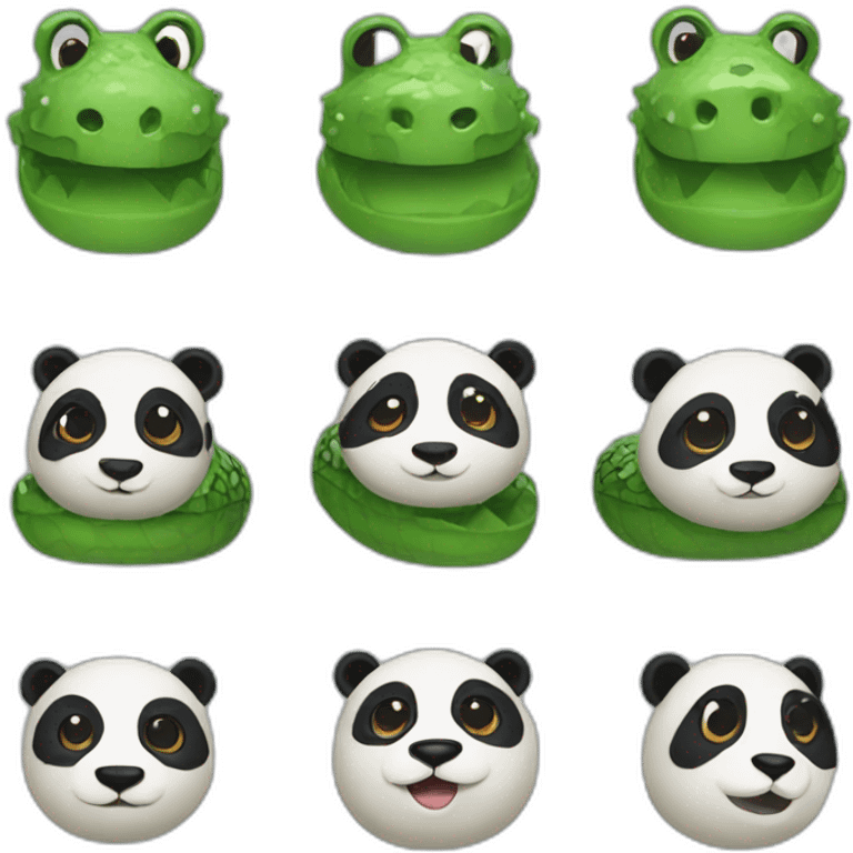 Panda Crocodile emoji