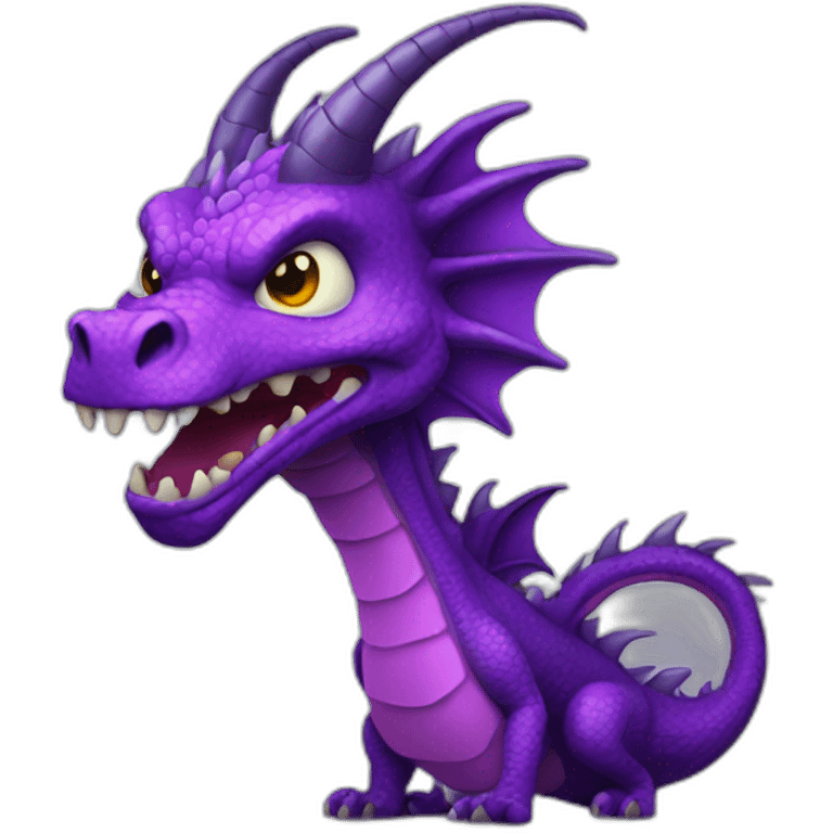 scary purple dragon emoji