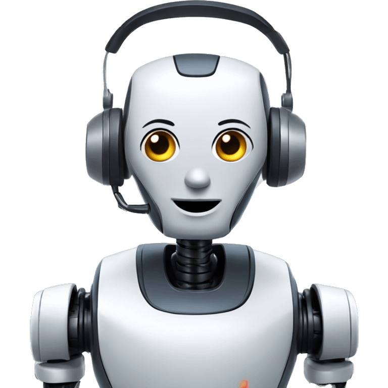 call center robot looks like robot emoji