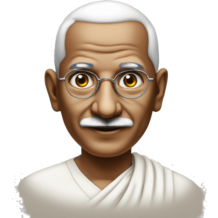 Gandhi ji with apple vision pro emoji