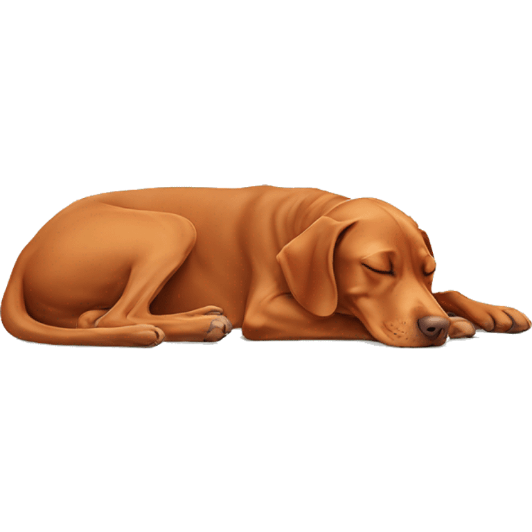 Vizsla sleeping emoji