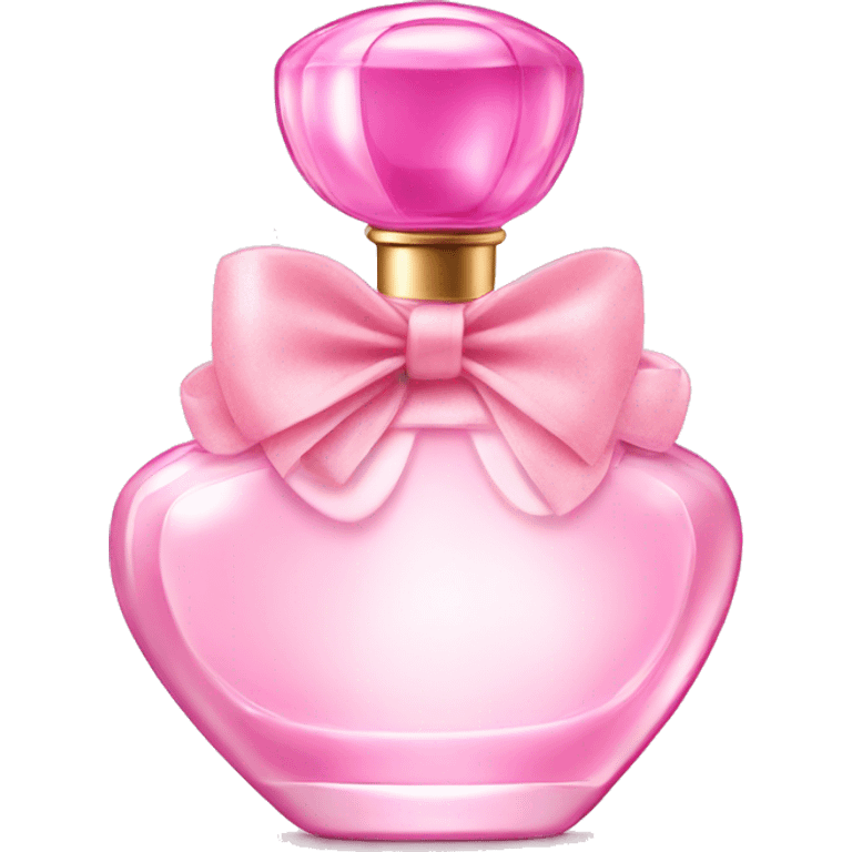 Fairy light pink perfume with bow emoji