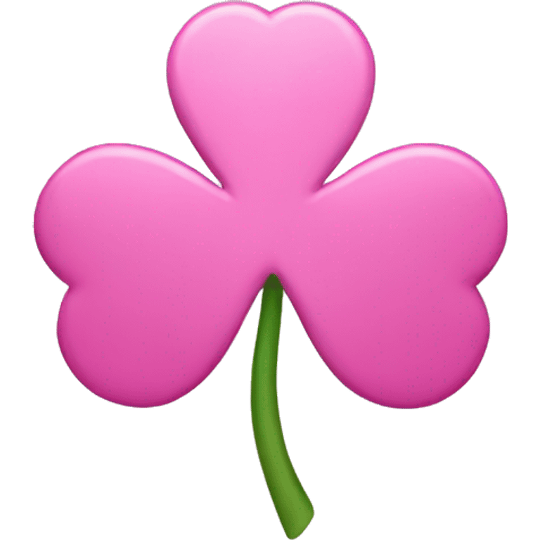 pink shamrock emoji