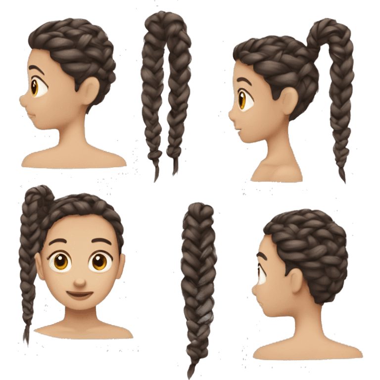 hair braid emoji