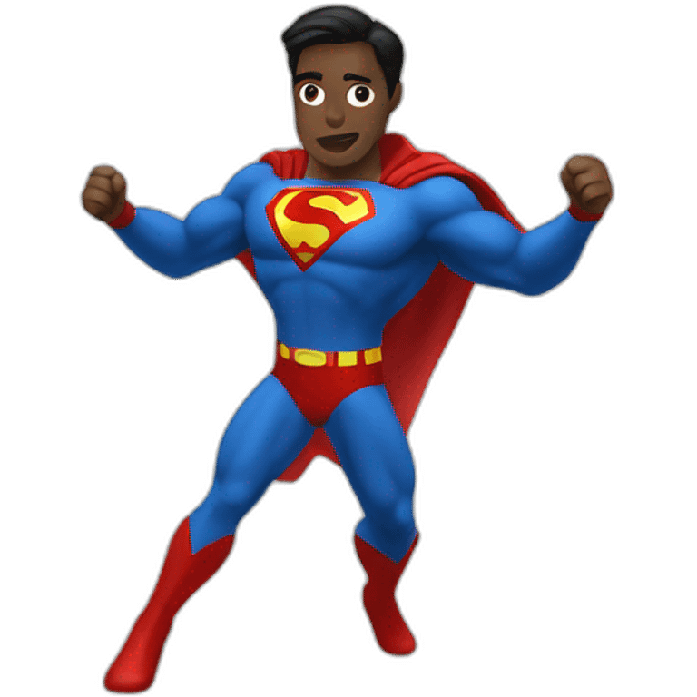 Super man qui dance emoji