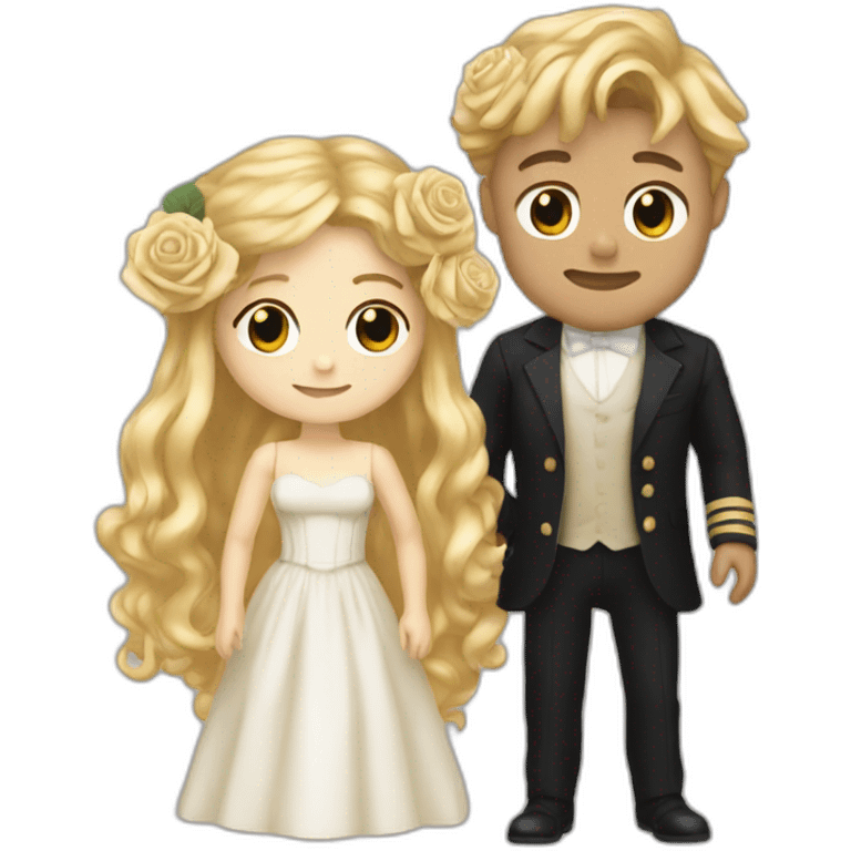 Rose and blond Jack titanic emoji