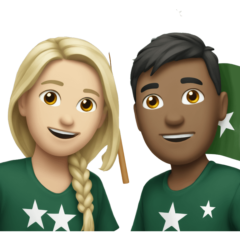 Pakistan and Australia flag side by side emoji