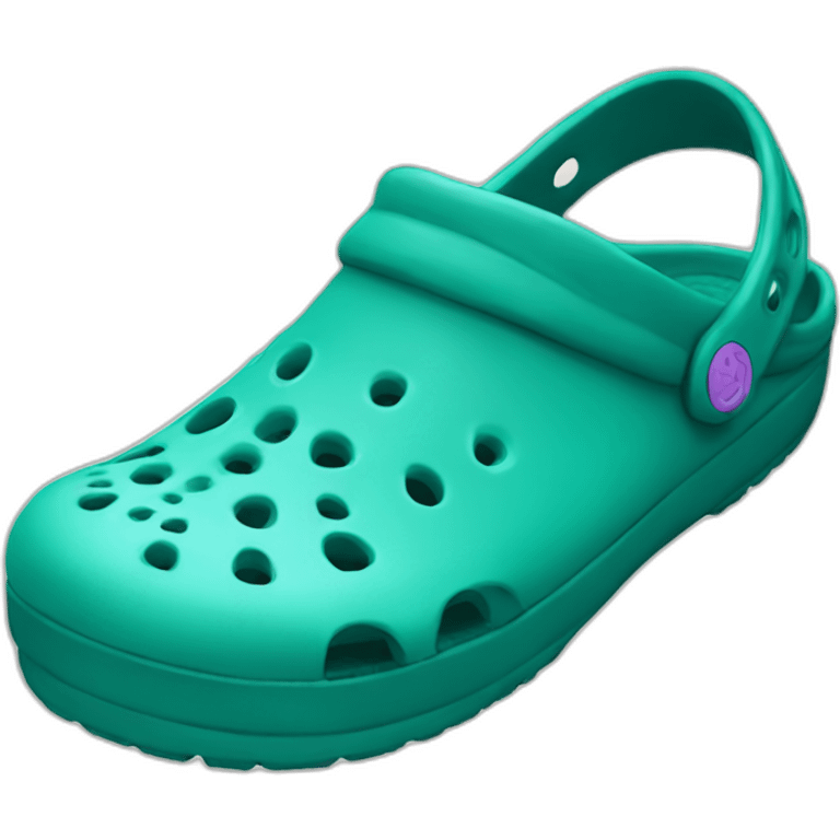 teal crocs emoji