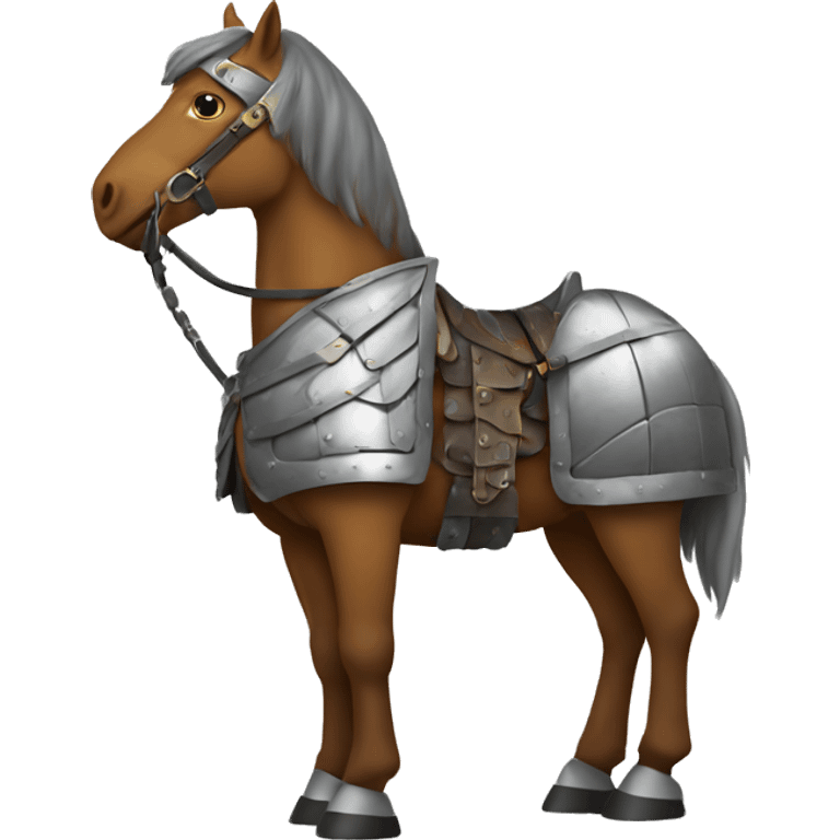 Horse with armour emoji