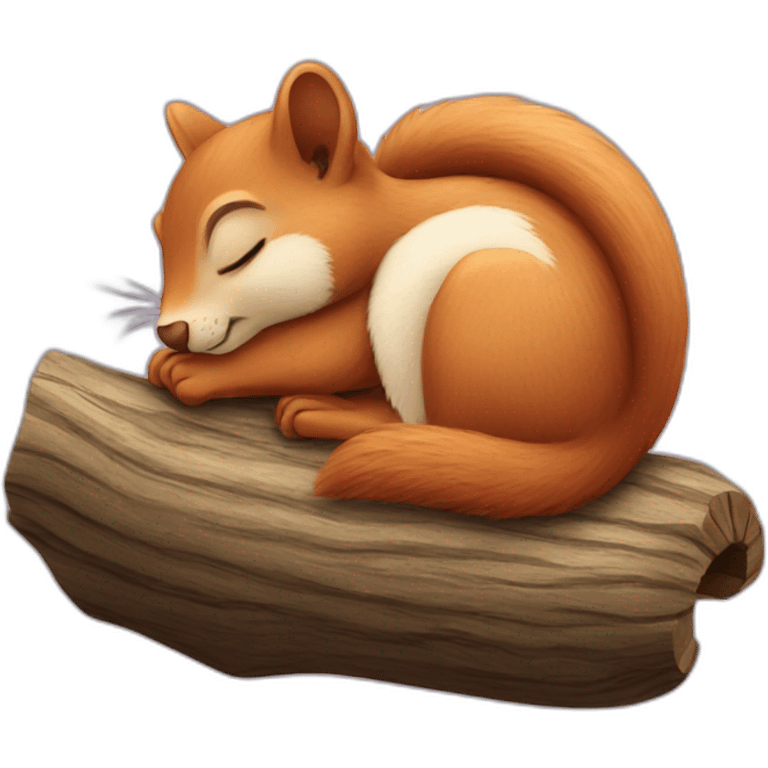 squirrel sleeping emoji