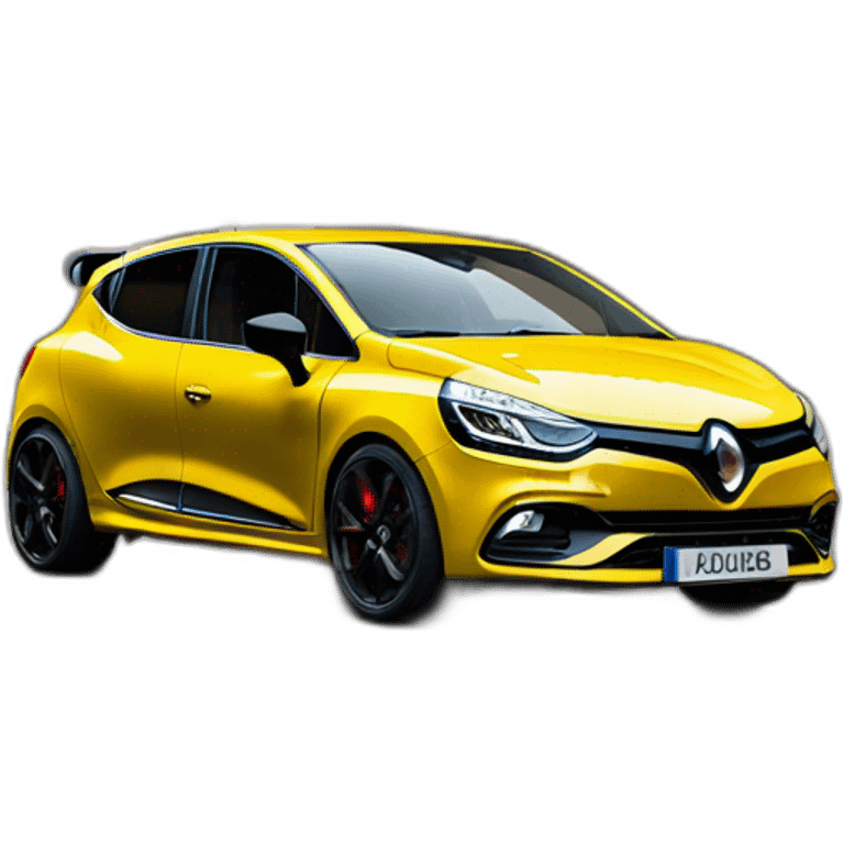 Clio 4 rs jaune sirius emoji