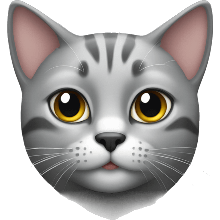 Cat gray emoji