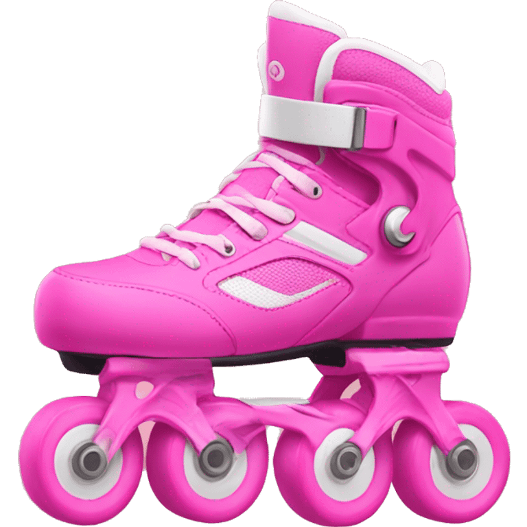 Pink rollerblades emoji