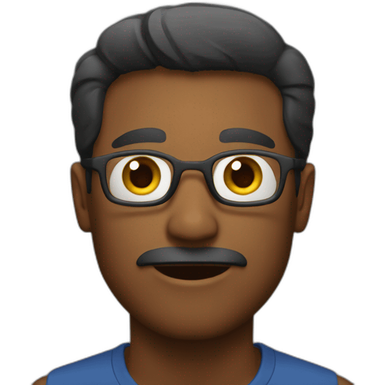 A man speaking emoji