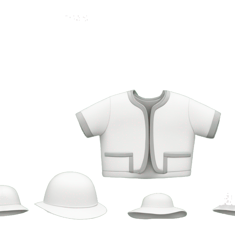 gardener pith helmet jacket white green trees  emoji