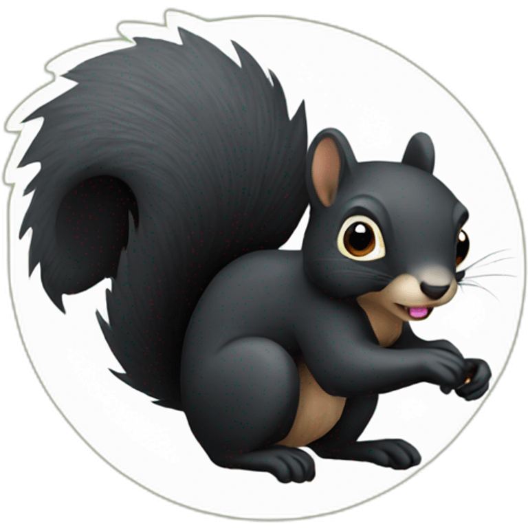 Black squirrel emoji