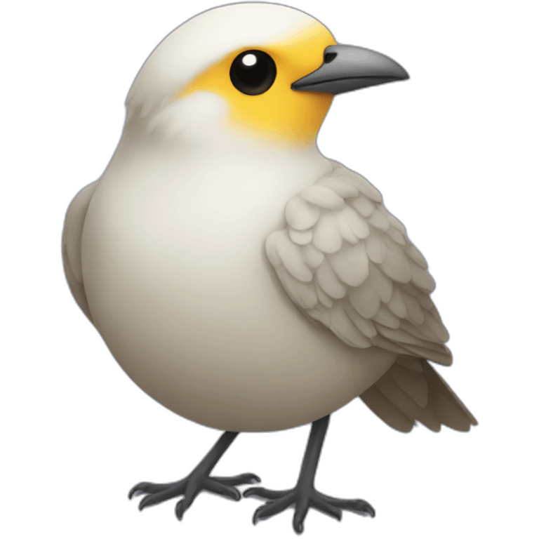 bird sits emoji