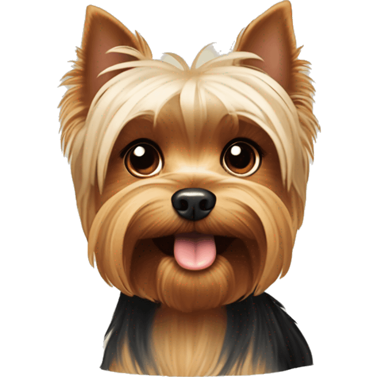 cute Yorkshire Terrier emoji