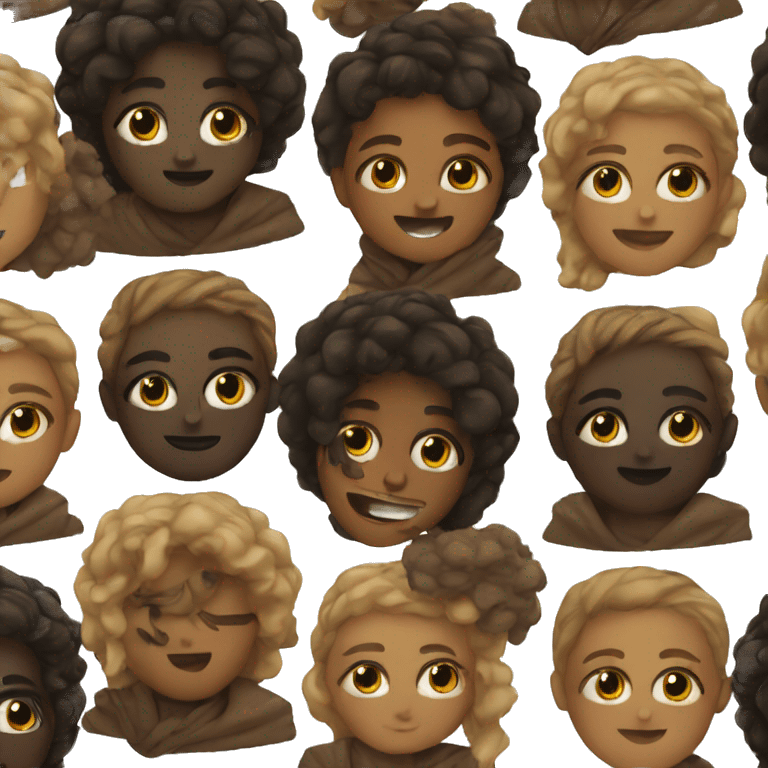 Black and brown aesthetics emoji