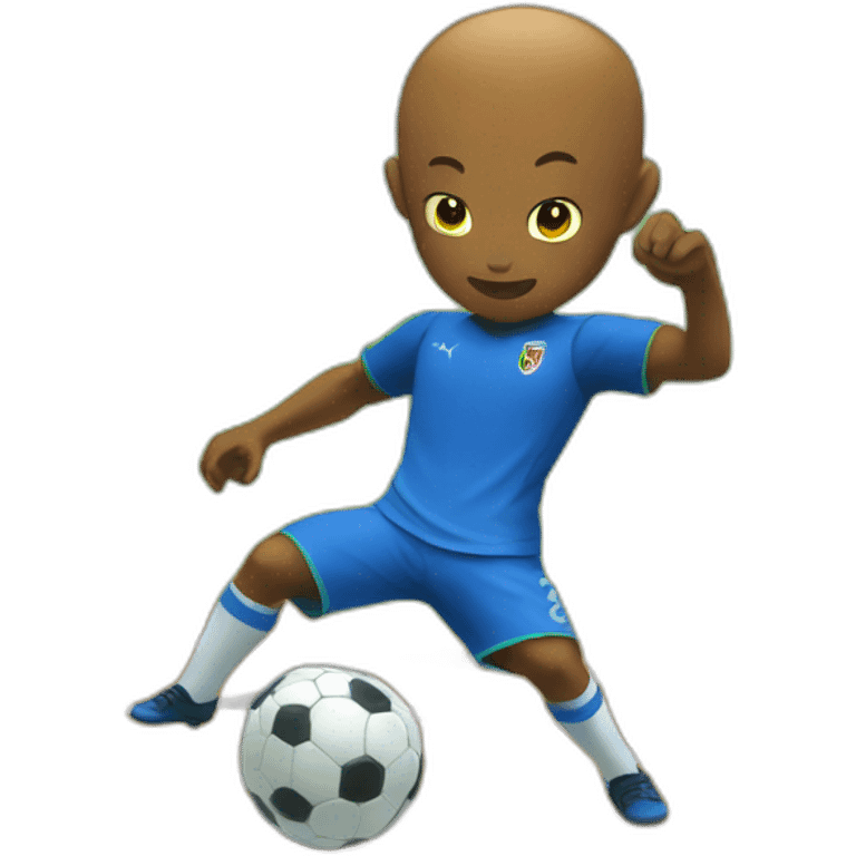 majin bu playing soccer emoji