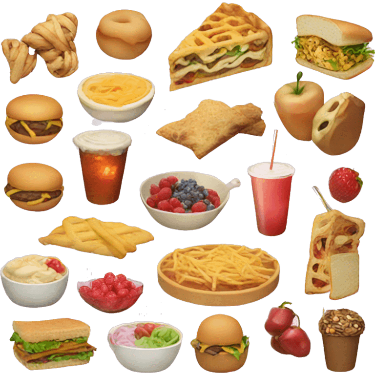 Aesthetic food emoji