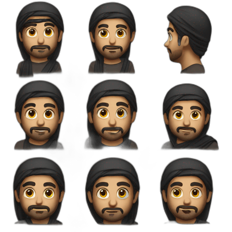 arab man aasking emoji