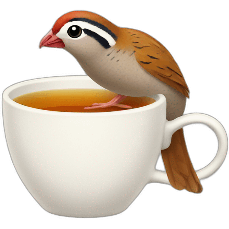 partridge drink tea emoji