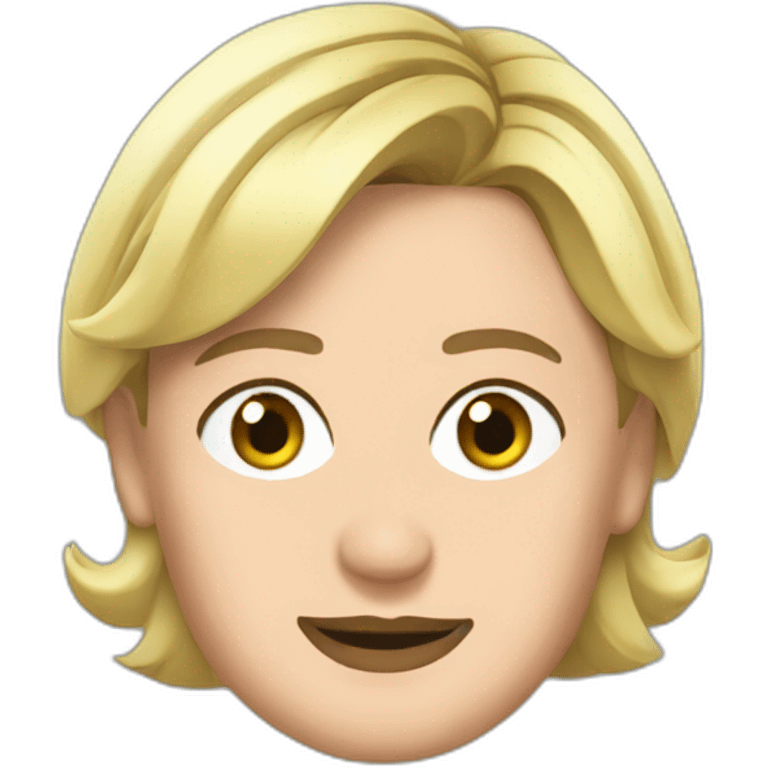 marine le pen de face emoji