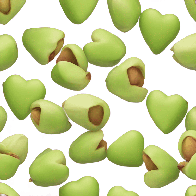 pistachio heart  emoji