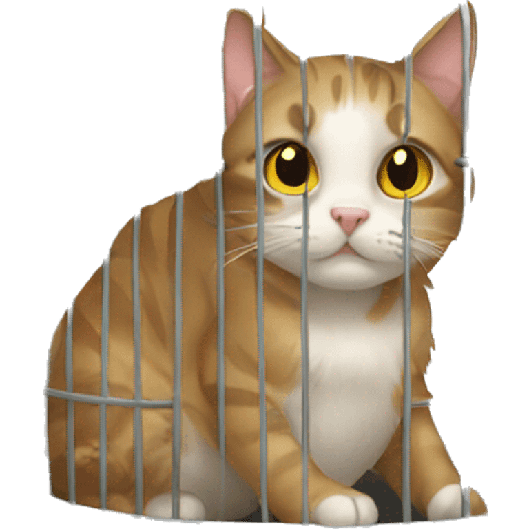 cat in cage emoji