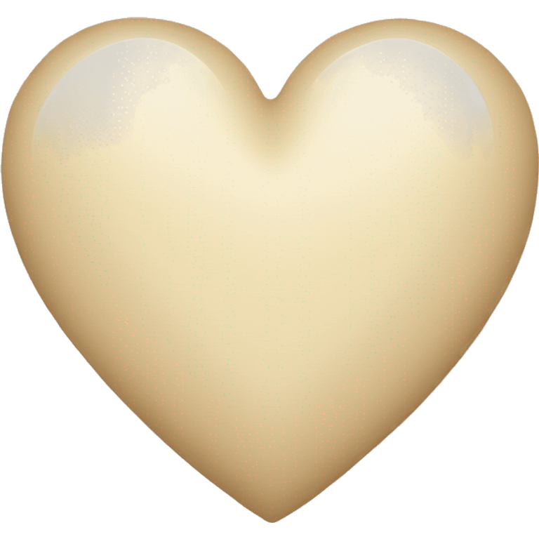 light beige heart emoji