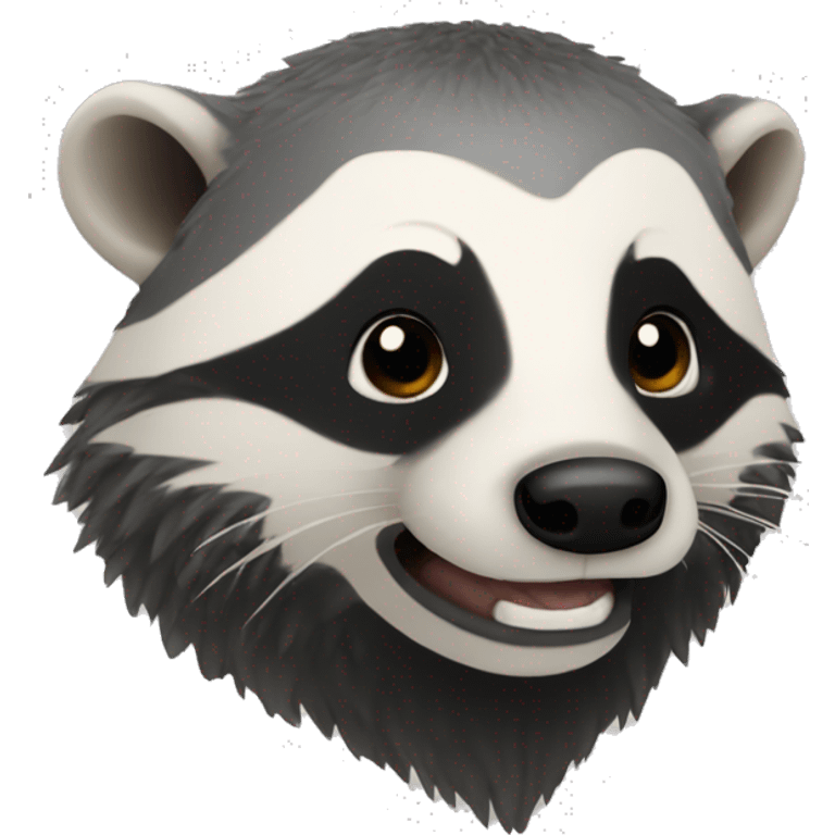 badger with beard emoji