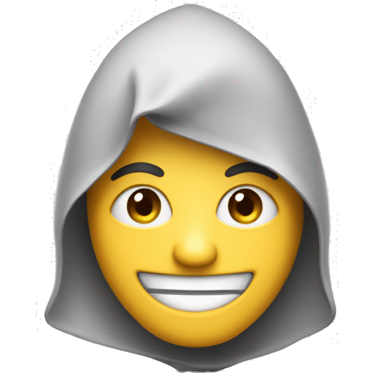 Smiling thief, triangle design  emoji