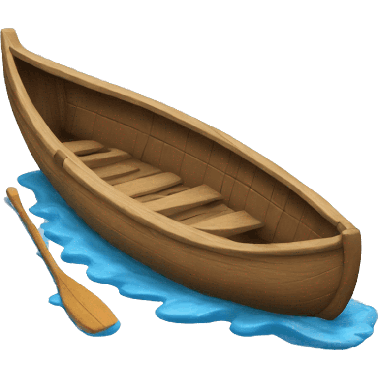 Sinking canoe emoji