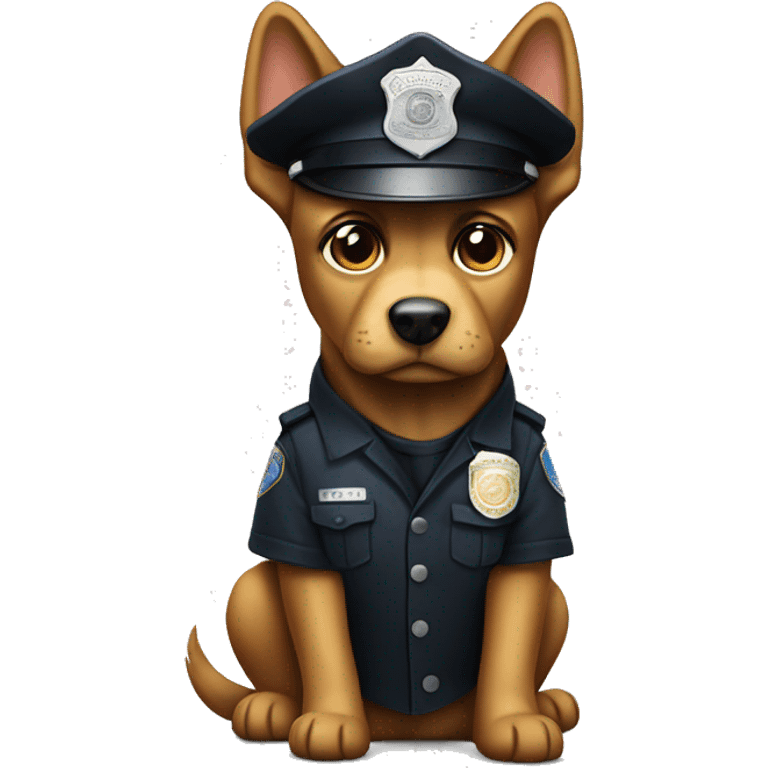 Undercover dog police officer  emoji