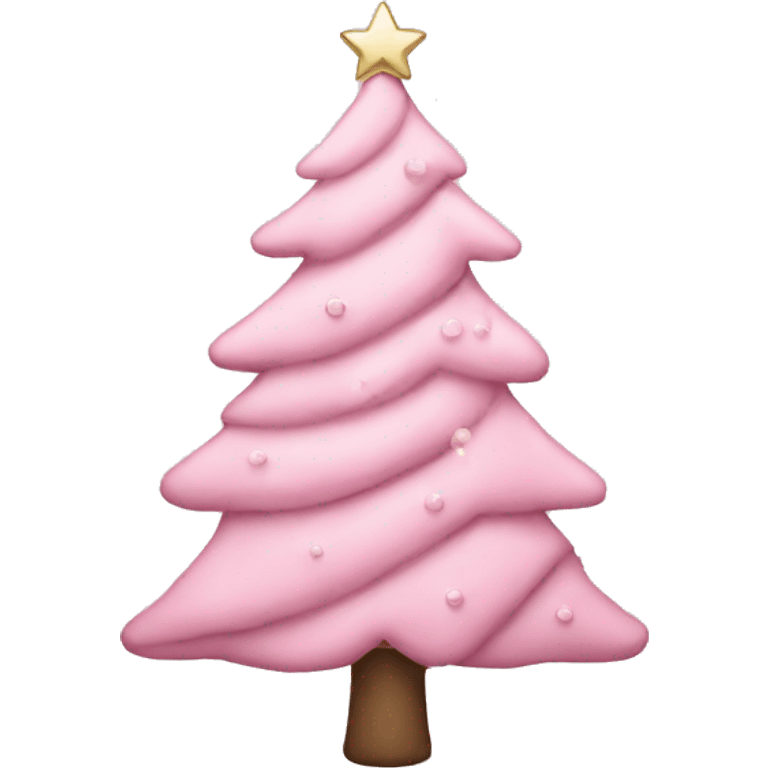 Light pink Christmas tree  emoji