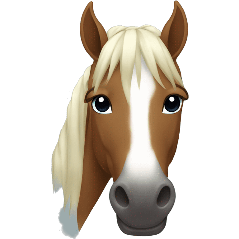 Horse with kikiriki emoji