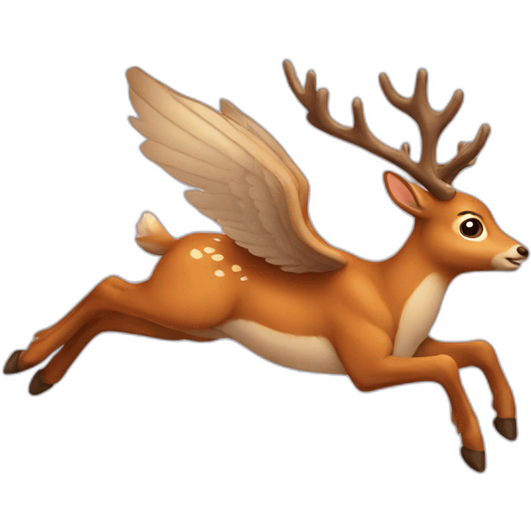 flying deer emoji