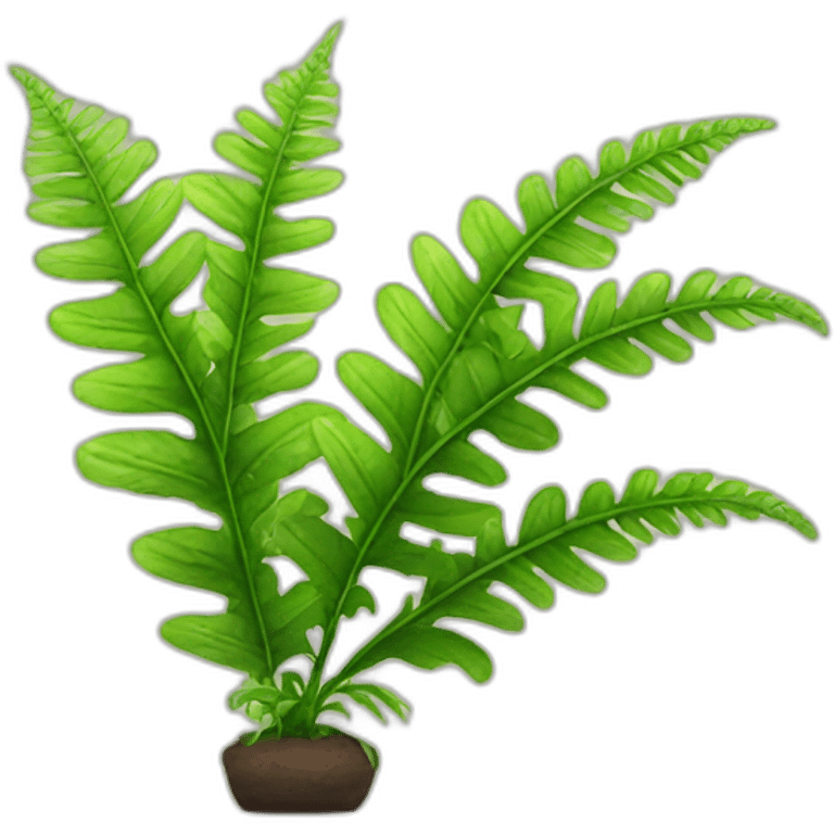 growth plant fern emoji