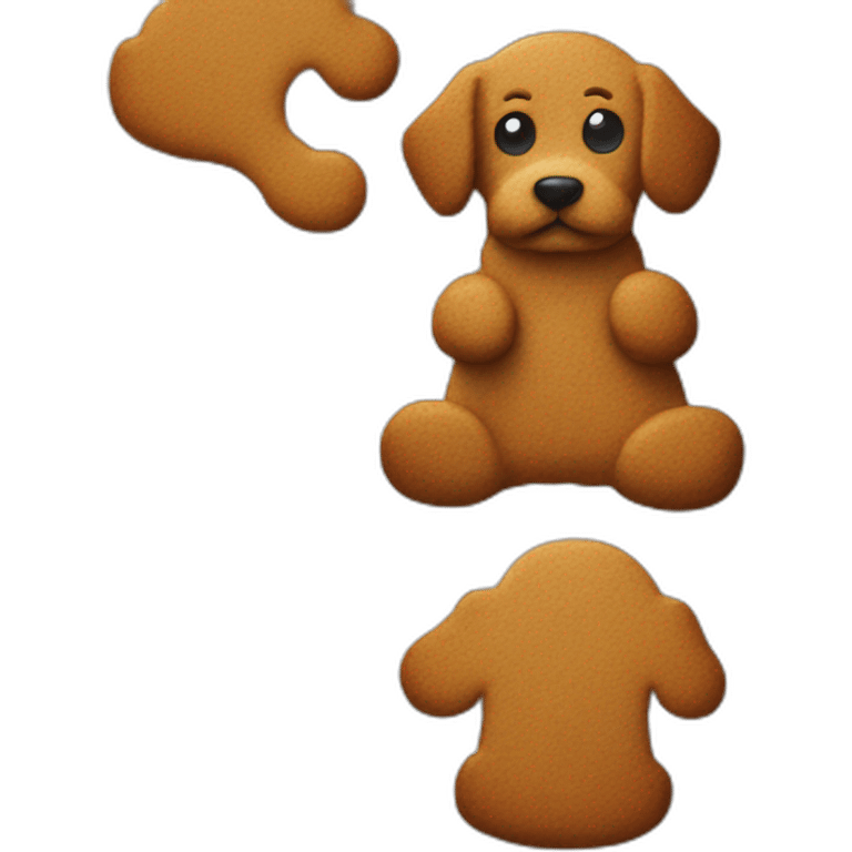 dog gingerbread cookie emoji