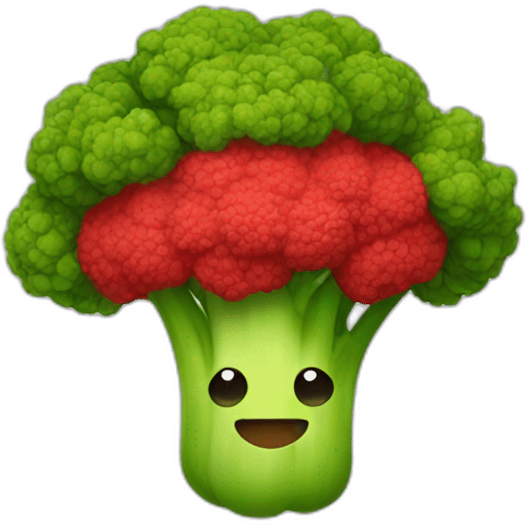 Red brocoli emoji